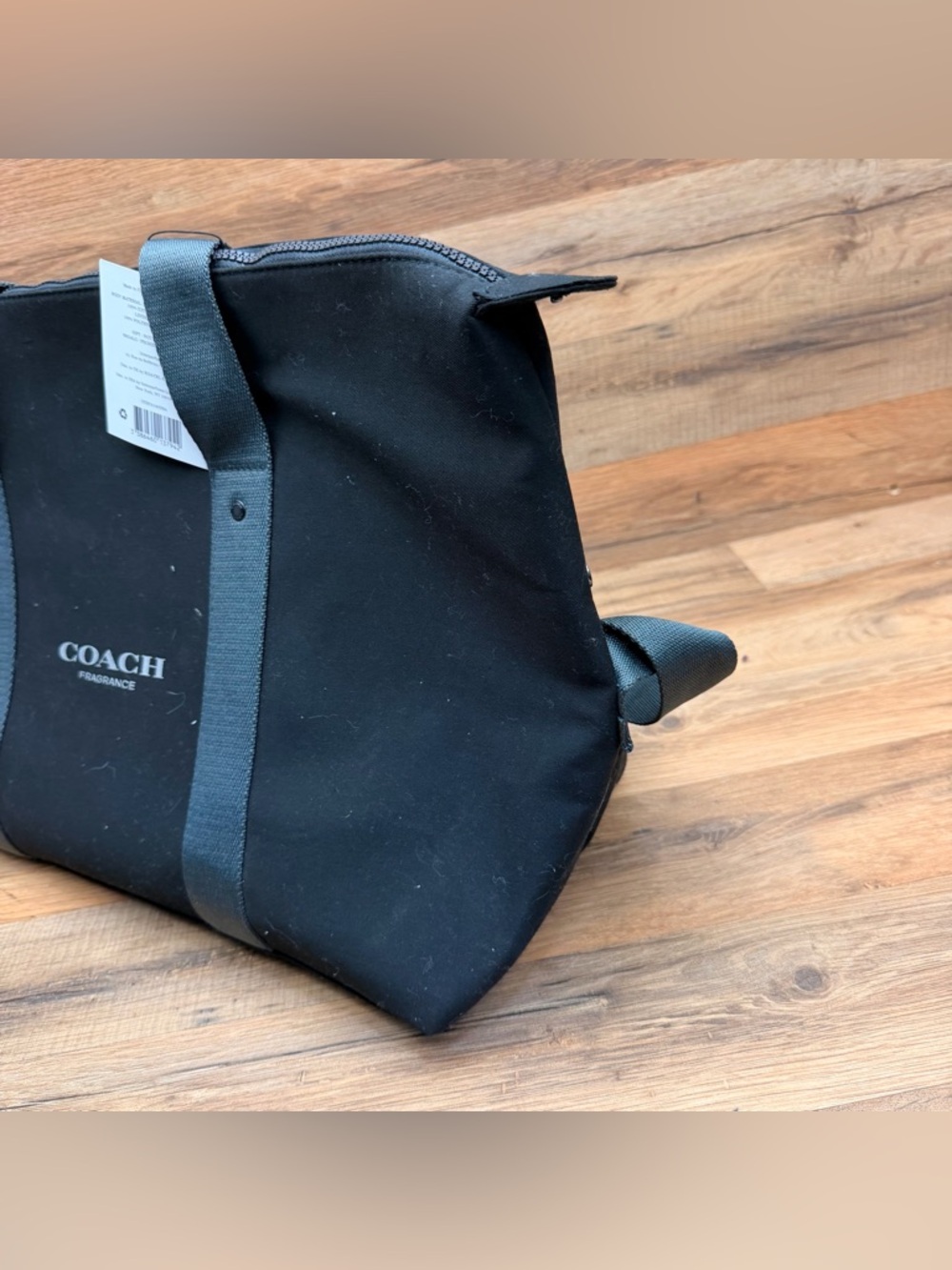 Coach Navy Canvas Weekender Bag - Classic Travel Tote - Picture 3 of 6